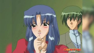 Hentai Pros – two anime lesbians fuck in front of people